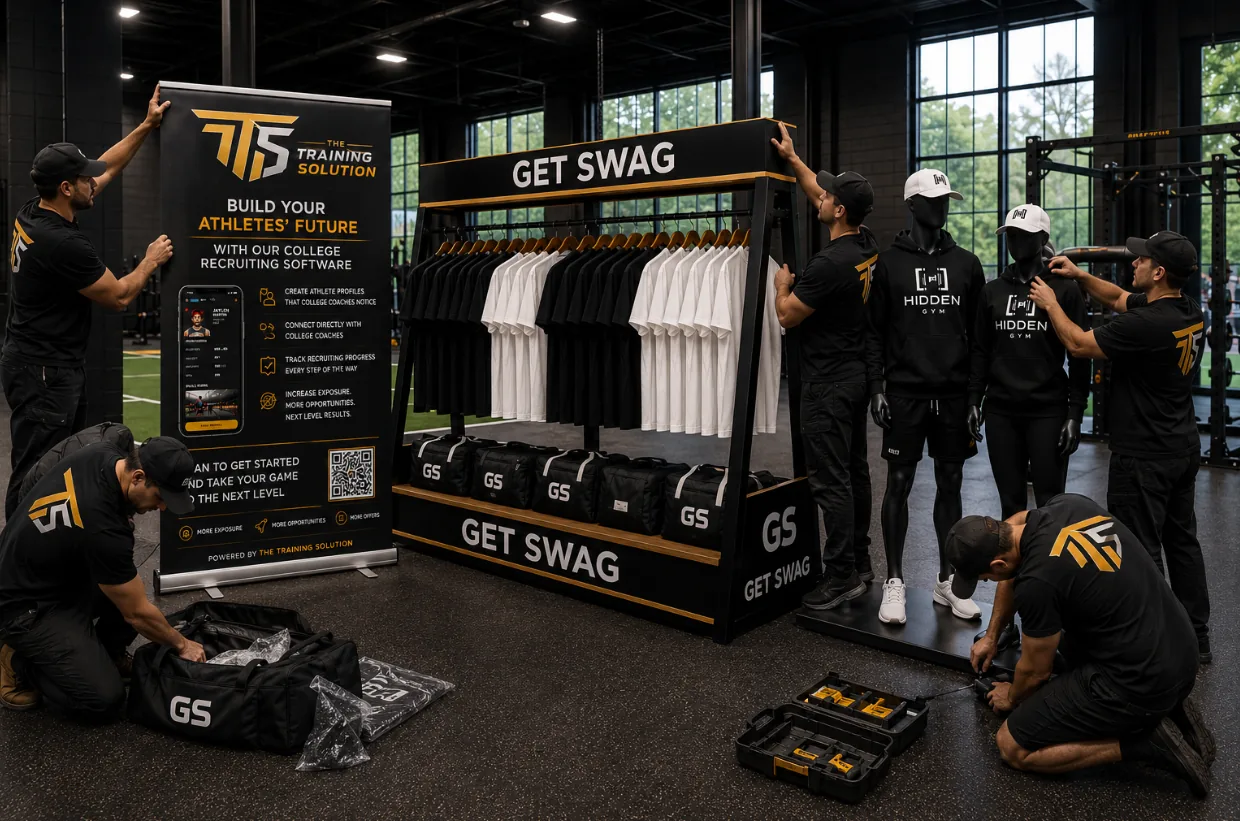 Your floor display, built and installed inside your facility.